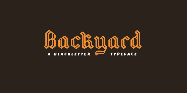 Backyard字体 2