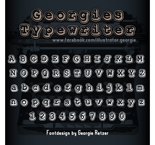 Georgies_Typewriter字体 1