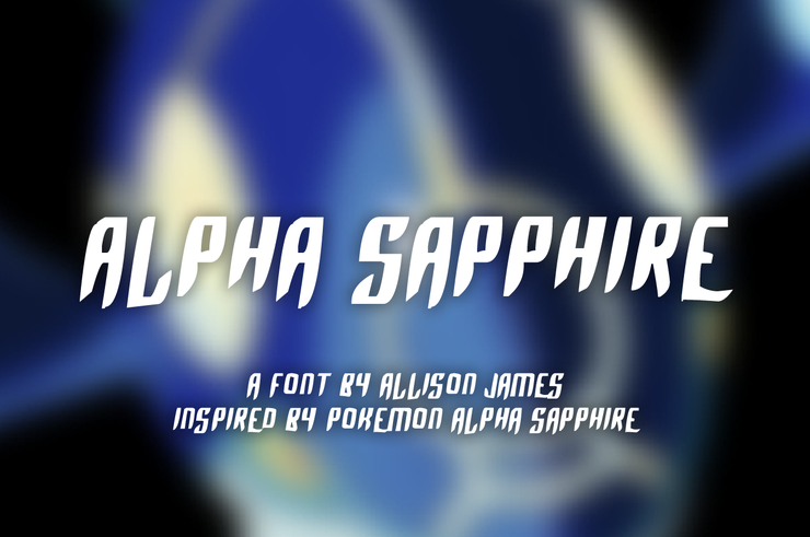 Alpha Sapphire字体 1