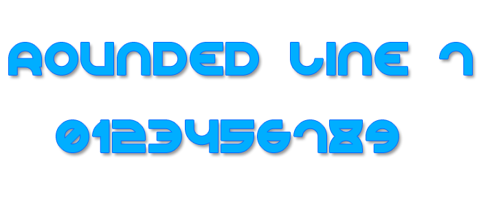 Rounded Line 7字体 1