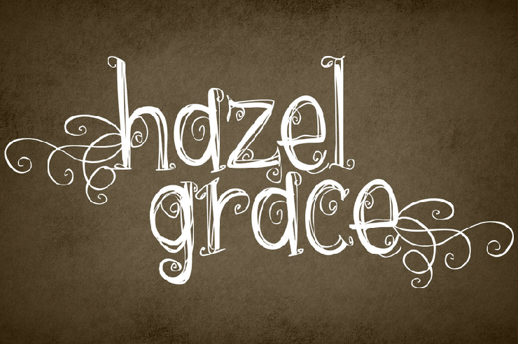 hazel grace字体 1
