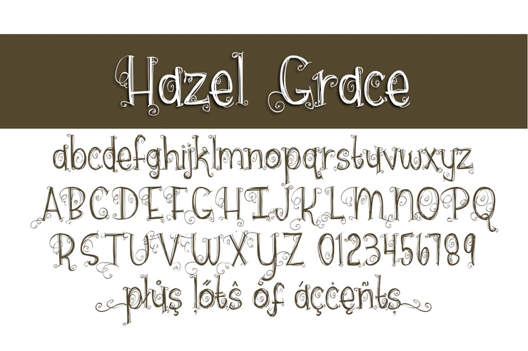 hazel grace字体 2