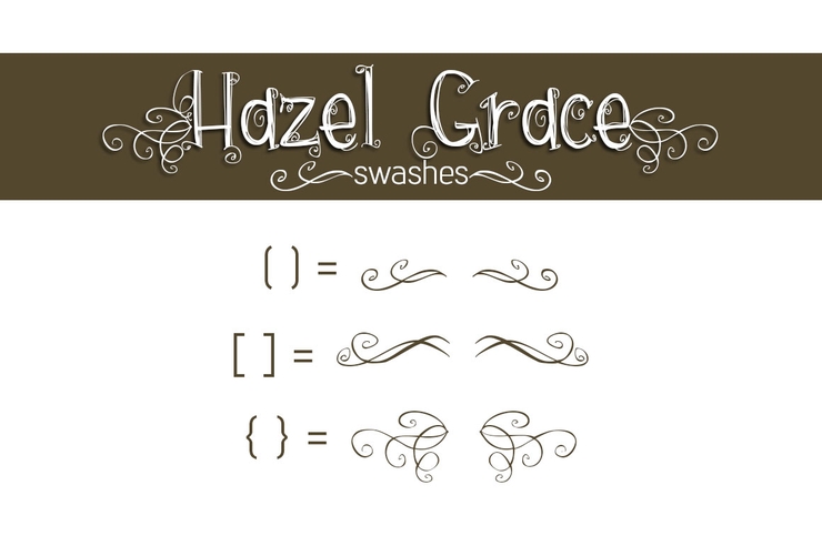 hazel grace字体 5