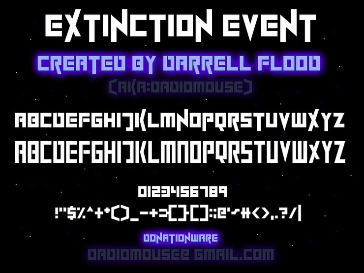 ExtinctionEvent字体 1