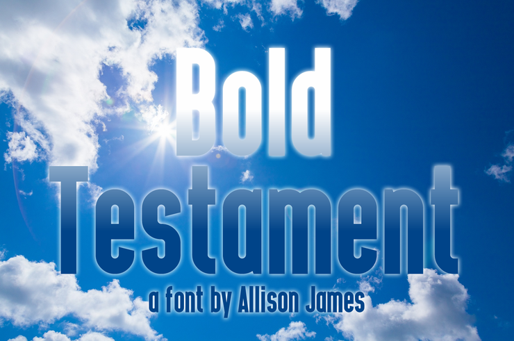 Bold Testament字体 2