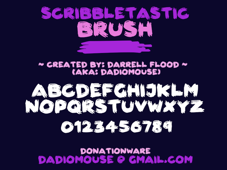 Scribbletastic Brush字体 1