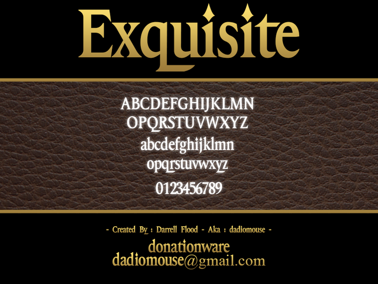 Exquisite字体 1