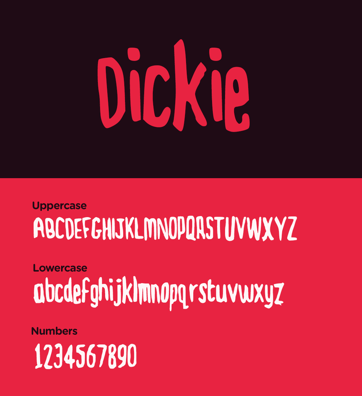 Dickie字体 1