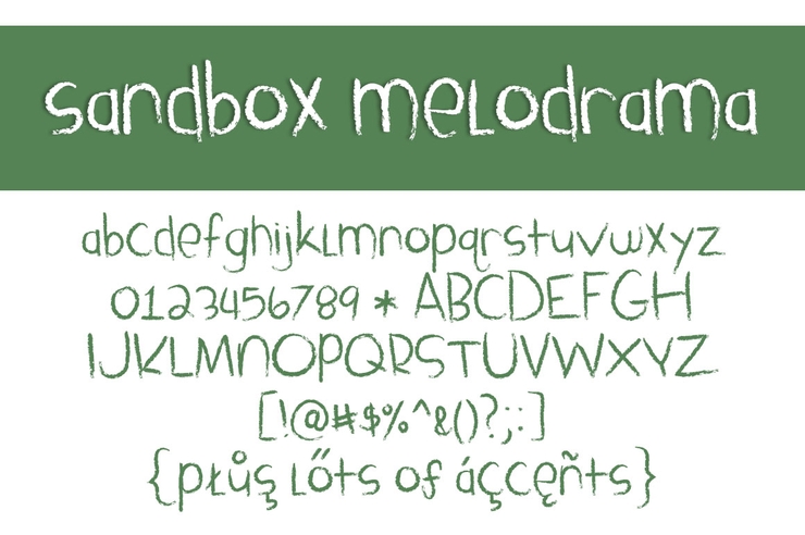 Sandbox Melodrama字体 1