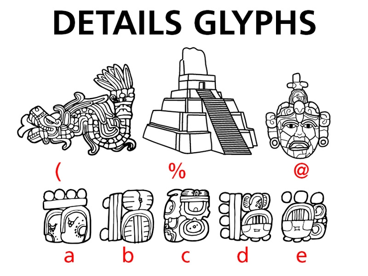 CF Civilisation Maya字体 2