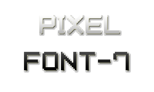 Pixel字体7字体 1