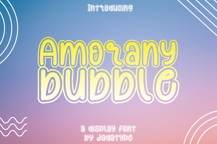 Amorany Bubble字体 1