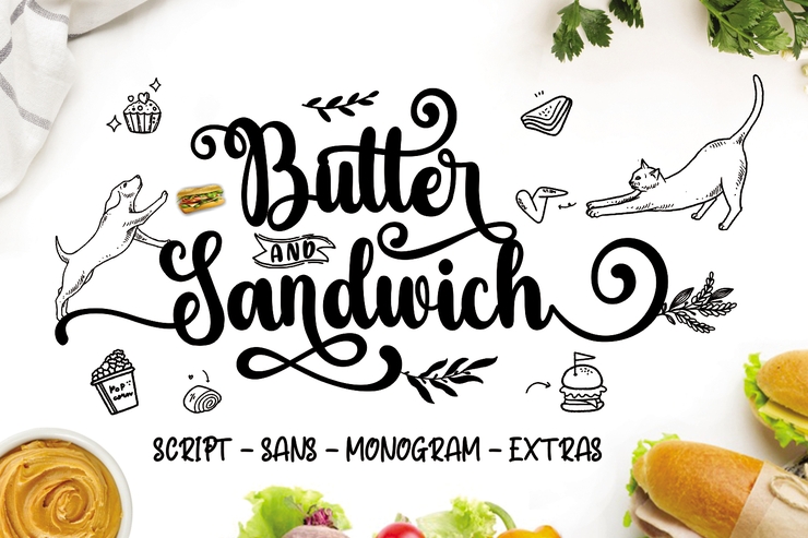 Butter Sandwich字体 5