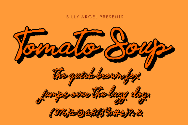 Tomato Soup字体 1