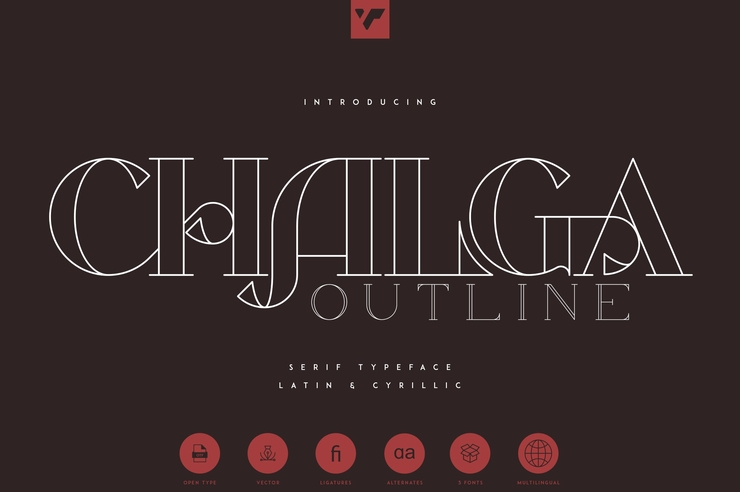 CHALGA OUTLINE字体 3