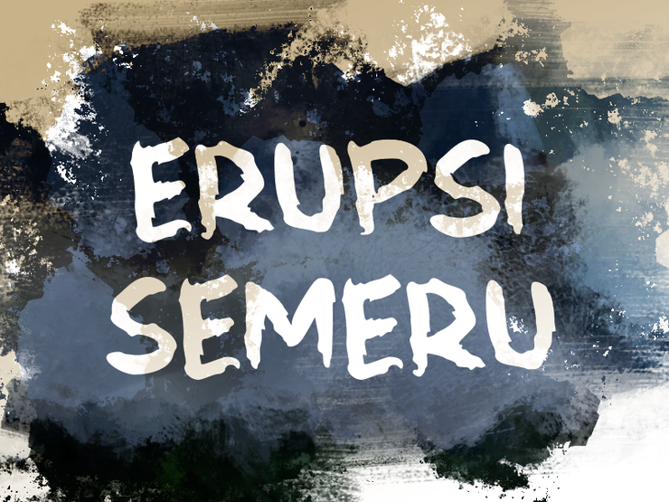 e Erupsi Semeru字体 1