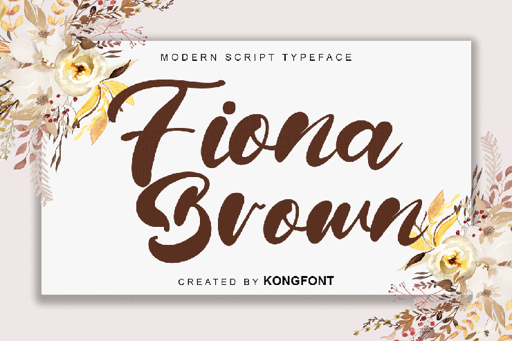 Fiona Brown字体 1