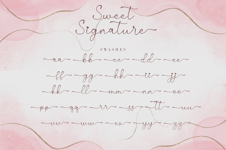 Sweet Signature字体 4