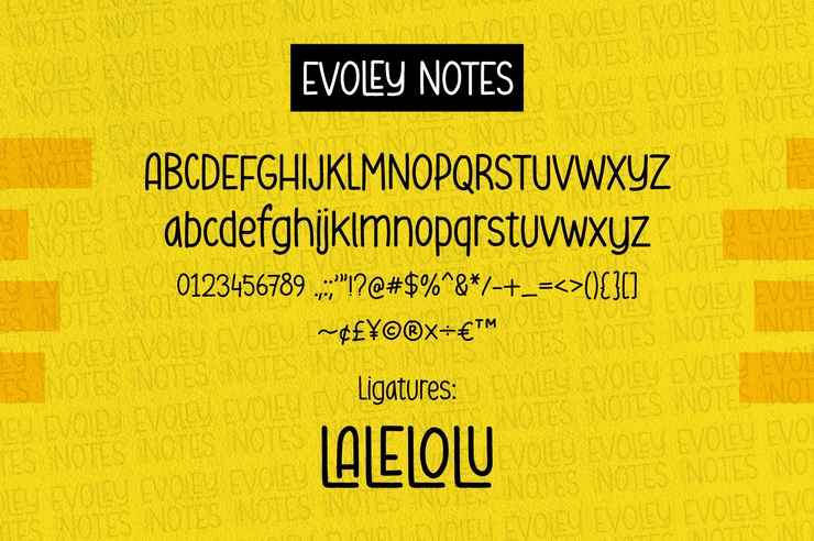 Evoley Notes字体 6