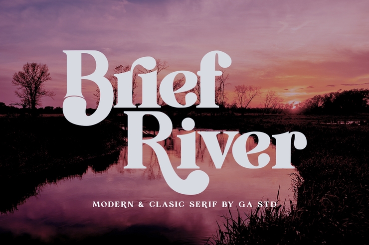 Brief River字体 3