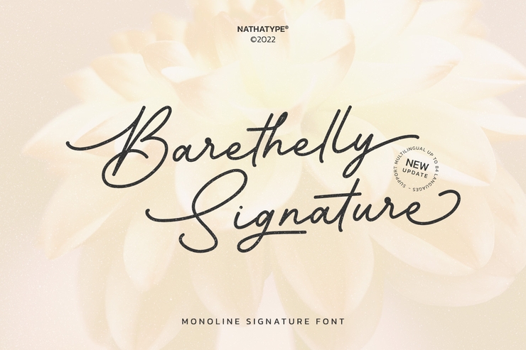 Barethelly Signature字体 4
