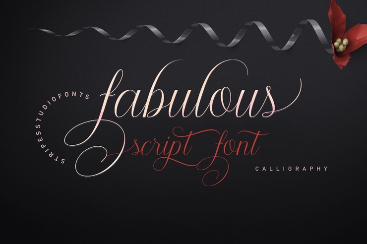 Fabulous Script字体 3