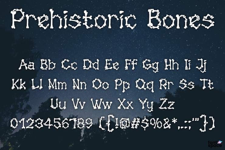 Prehistoric Bones字体 1