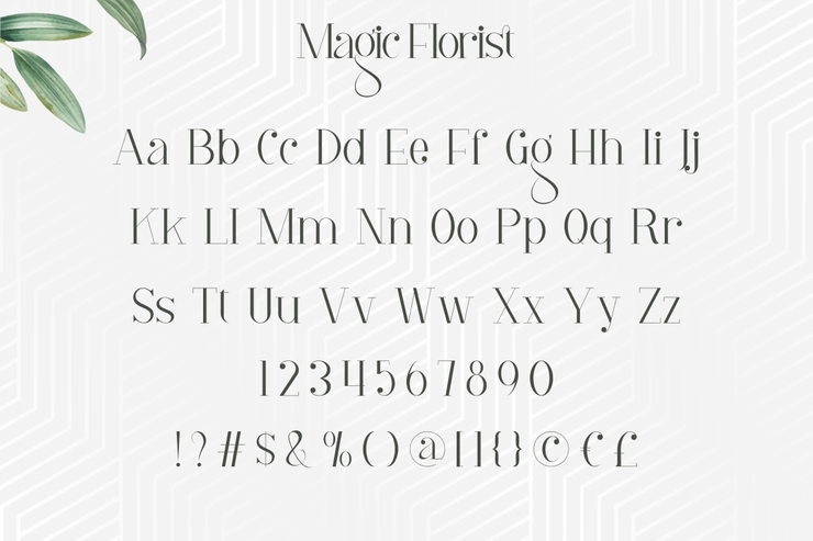 Magic Florist字体 5