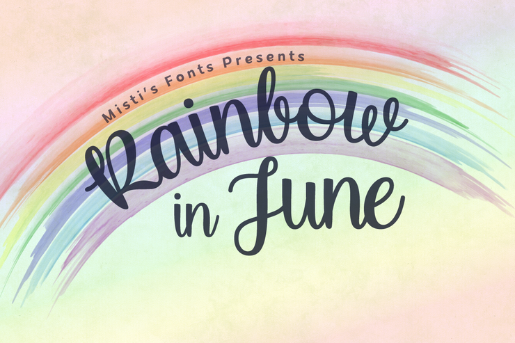 Rainbow in June字体 4