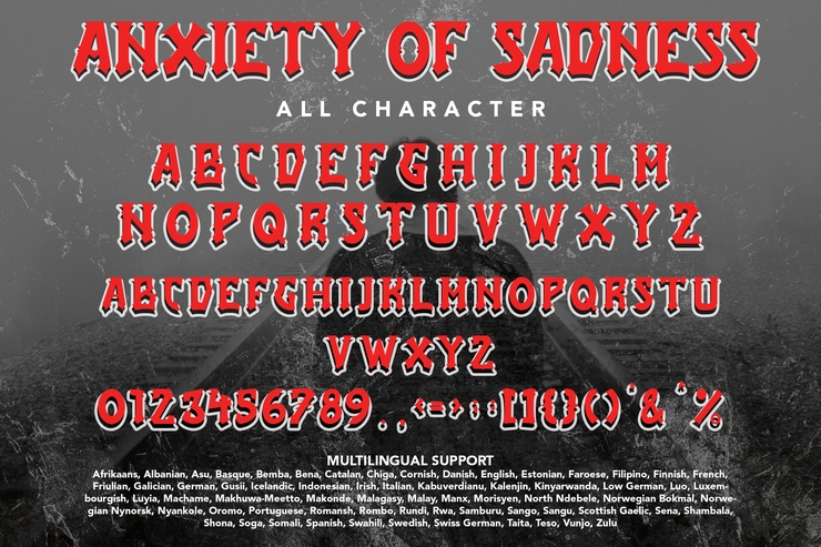 Anxiety Of Sadness字体 5