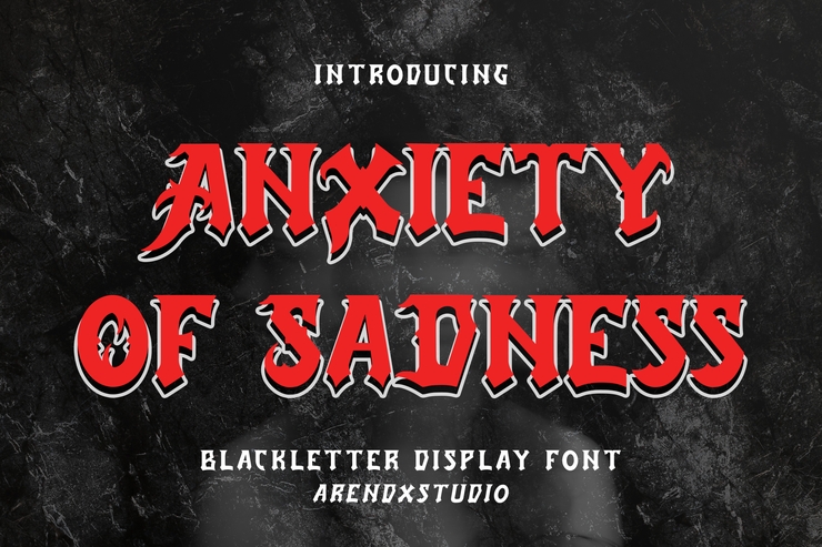 Anxiety Of Sadness字体 7