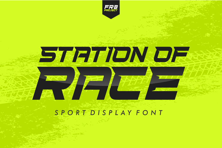 STATION OF RACE字体 1