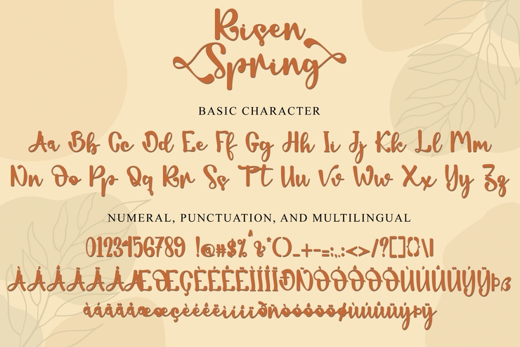 Risen Spring -字体 1