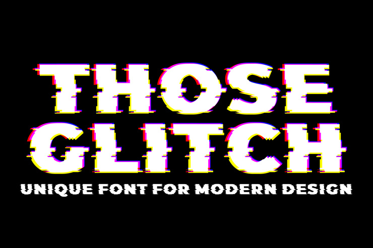 Those Glitch字体 2