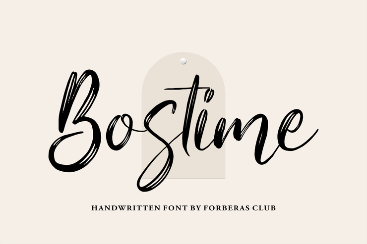 Bostime字体 5