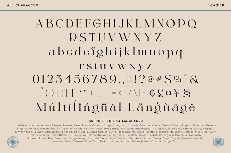 Cagier字体 2