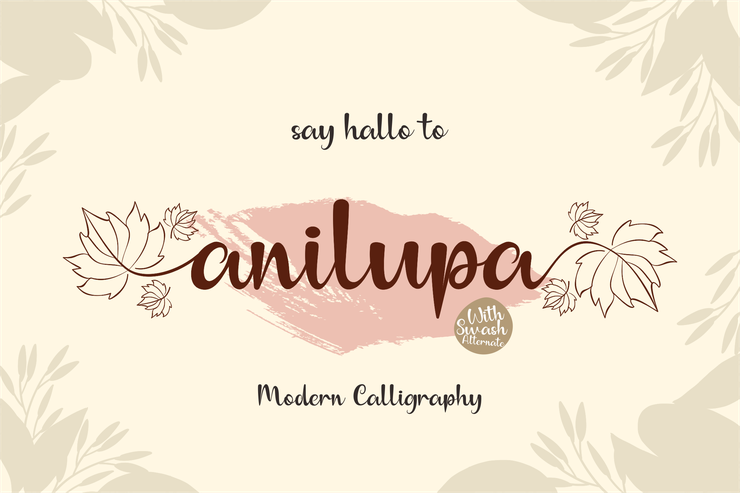 Anilupa字体 1