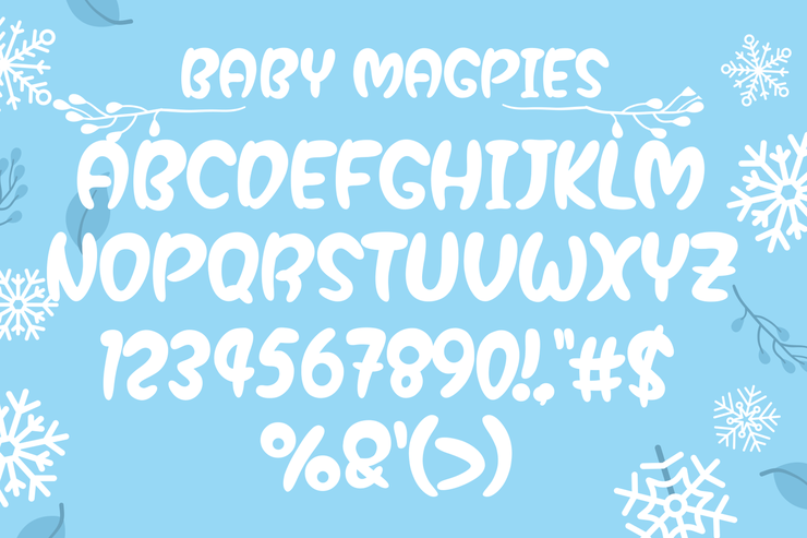 Baby Magpies字体 4