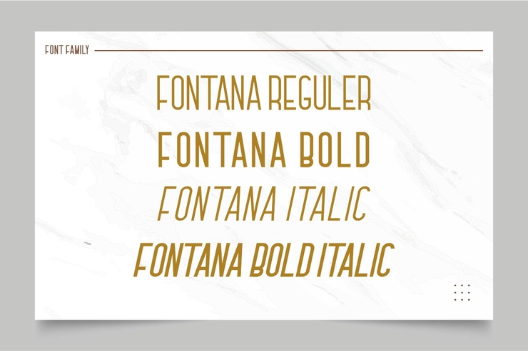 FONTANA字体 5