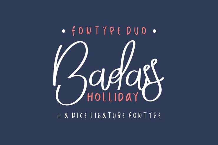 Badass Holliday字体 2