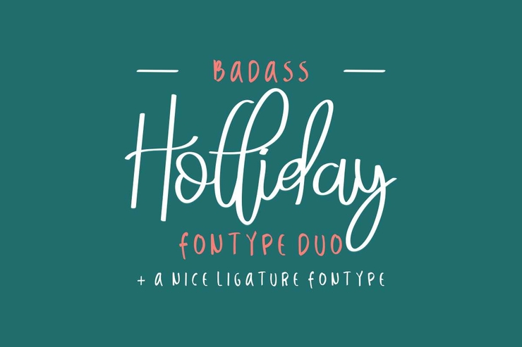 Badass Holliday字体 8