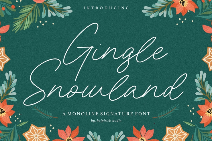 Gingle Snowland字体 1