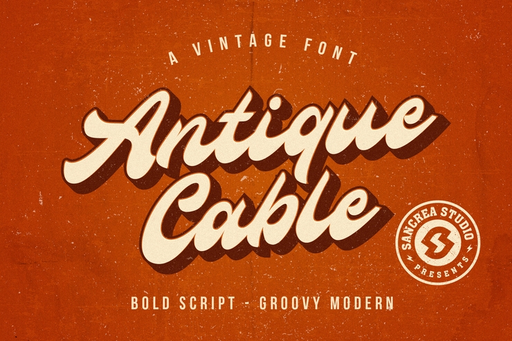 Antique Cable字体 1