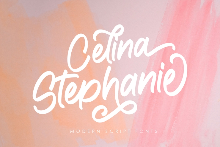 Celina Stephanie字体 3