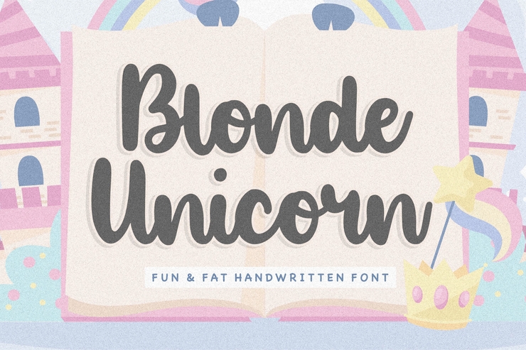 Blonde Unicorn字体 1