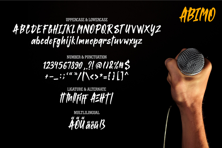 ABIMO字体 3