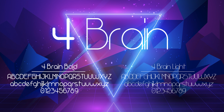 4 Brain字体 1