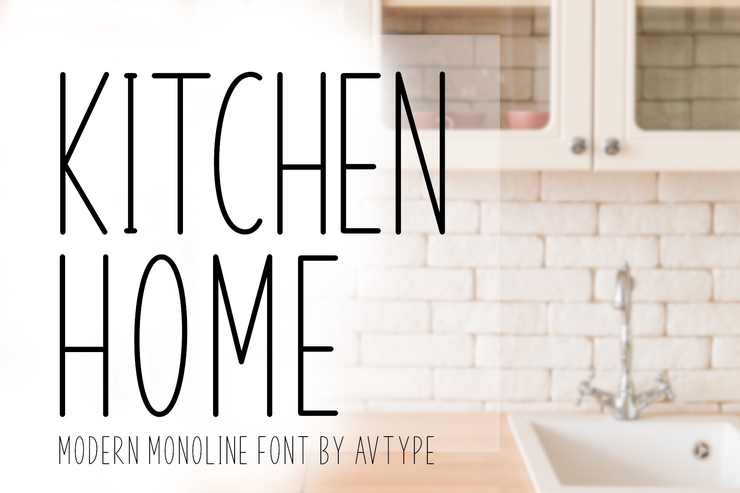 Kitchen Home字体 1