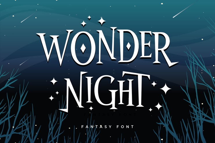 Wonder Night字体 2