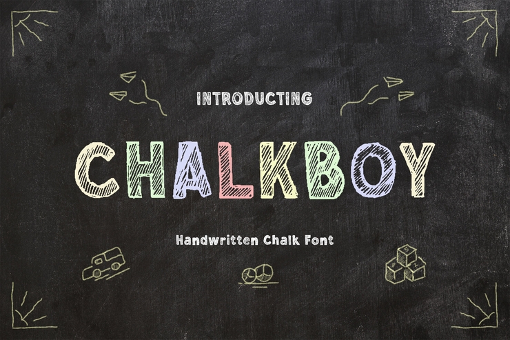 Chalkboy字体 6